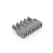 WAGO - Steckverbinder für steckbare Gebäudeinstallation Buchse 5-polig 770-245/060-000 Kod. B,grau − 50 Stück
