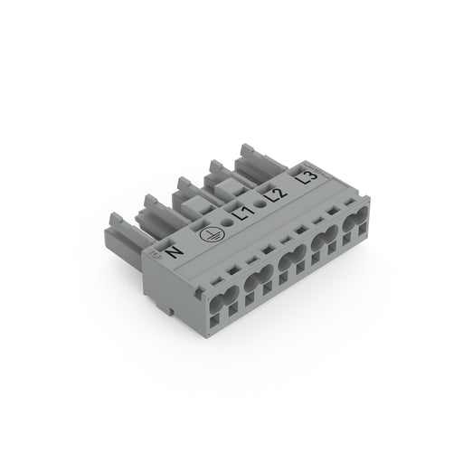 WAGO - Steckverbinder für steckbare Gebäudeinstallation Buchse 5-polig 770-245/060-000 Kod. B,grau − 50 Stück
