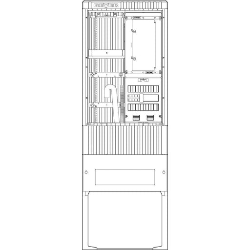ABN - Zähler-Komplettschrank Zähleranschlusssäule SZ175ZL1401 1 ZP Leerpl. 4pol