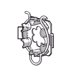 Somfy - Zubehör/Ersatzteile für Tor-/Rollladenantriebe Umrüstlager 9704030 HiPro m. Federring − 1 Stück