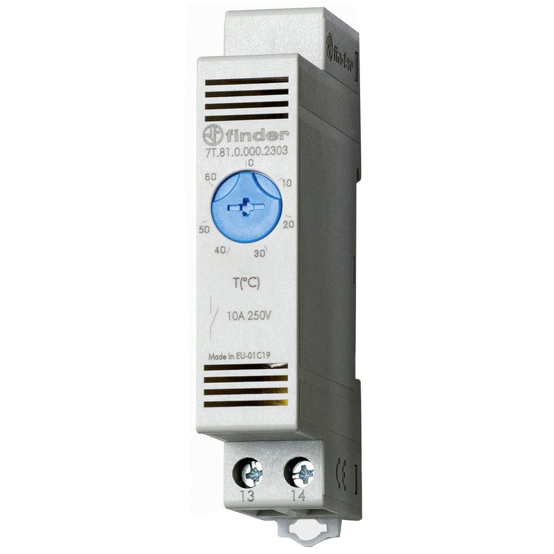 Finder - Steuerung Klimatisierung (Schaltschrank) Vari-Thermostat 1S-10A 7T.81.0.000.2303 f. DIN-Schiene