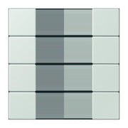 Jung - Abdeckung/Bedienelement für Installationsschalterprogramme Tastensatz 4fach LC 504 TSA 215 ceruleen pale