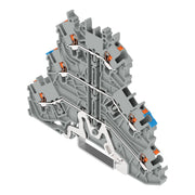 WAGO GmbH & Co. KG - Durchgangs-Reihenklemme Dreistockklemme 2200-3218 Drücker,gr − 40 Stück