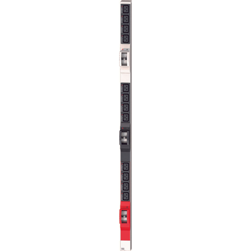 Bachmann - Power distribution unit (PDU) Steckdosenleiste 800.0100 1HE 12xC19 3ph 6xLS
