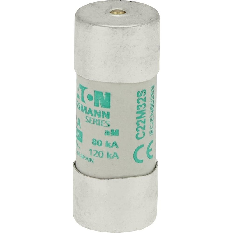 Eaton - Zylindrische Sicherung Sicherungseinsatz Nieders. CYL AM 22,#C22M32S 32A AC 690V 80kA − 10 Stück