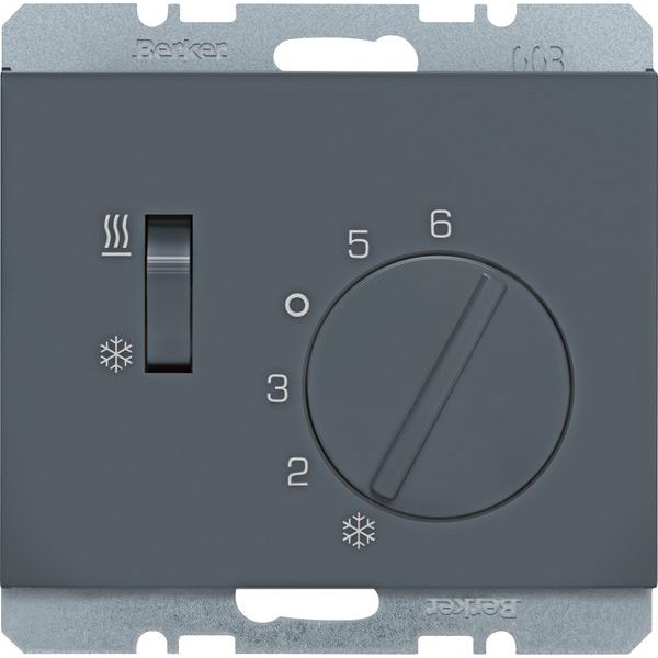 Berker - Raumthermostat Raumtemperaturregler 20297106 K.1, anthr