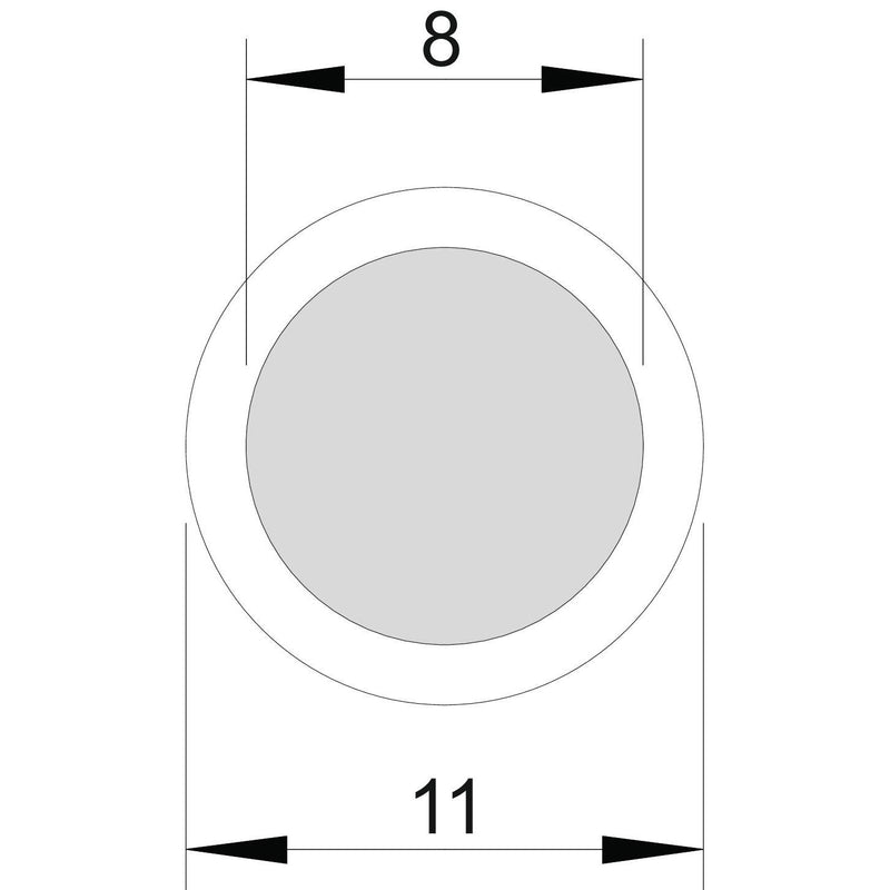 OBO Bettermann - Rundleiter/Draht für Blitzschutz Rundleiter RD 8-PVC mit PVC-Mantel − 100 Meter
