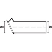HellermannTyton - Aufteilkappe Warmschrumpfformteil 1128-1-G PO-X BK 3:1, schwarz