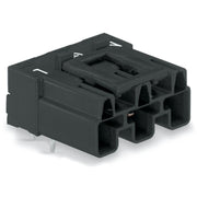 WAGO - Leiterplattensteckverbinder Stecker für Leiterplatten 770-813/011-000 3-polig,schwarz − 100 Stück
