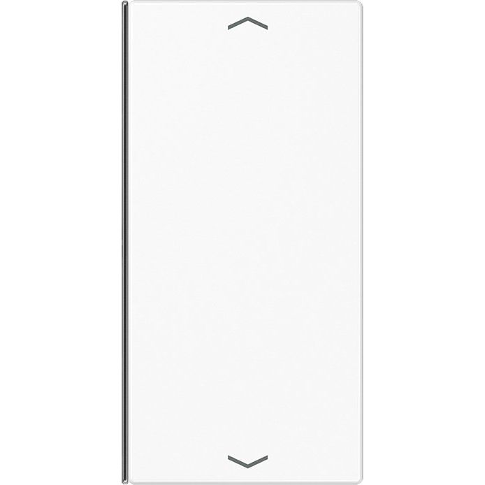 Jung - Abdeckung/Bedienelement für Installationsschalterprogramme Taste 2-fach aws LS 402 TSAP WW Symbol Auf/Ab − 1 Stück