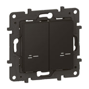 Legrand - Funksender Wandsender Licht 2-Fach Legrand 863808 Schwarz