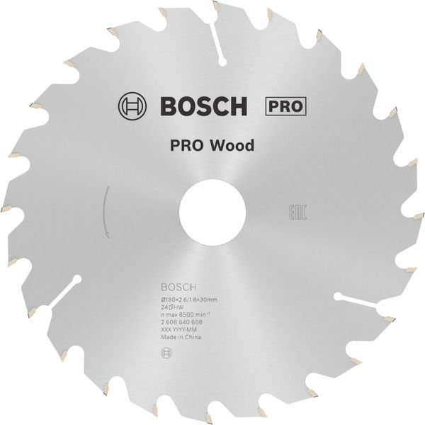 Bosch - Kreissägeblatt PRO Wood Kreissägeblatt, 2608640608 180 x 2,6 x 30 mm