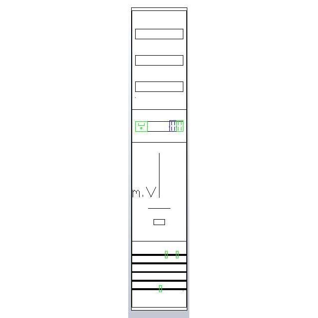 ABN - Verteilerfeld für Installationsverteiler Zählerplatz ZV19210 3Pkt 1Z/4VTR