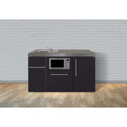 Stengel - Mini-Küche Miniküche Premiumline MPGSMSM150KSGSKSrBlS Schwarz matt