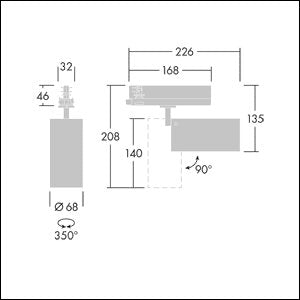 Thorn - Downlight/Strahler/Flutlicht LED-Strahler TONICS28009403GUFLBK 940, schwarz