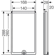 Hensel - Fenster (Schaltschrank) Scharnierfenster Mi SF