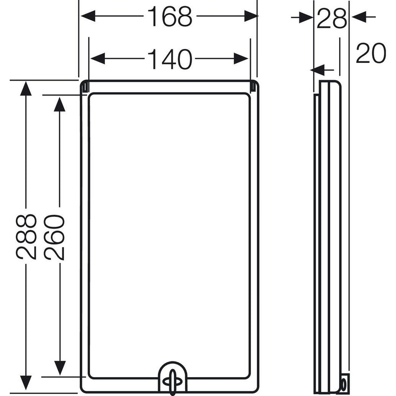 Hensel - Fenster (Schaltschrank) Scharnierfenster Mi SF