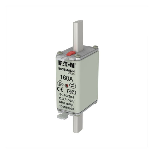 Eaton - Messersicherung Sicherungseinsatz Nieders. NH FUSE 16#160NHG0B 160A AC 500V 120kA − 3 Stück