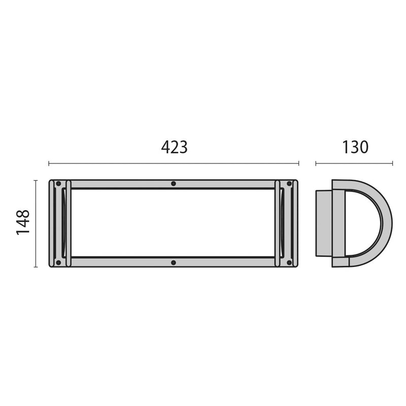 Performance in Light - Decken-/Wandleuchte Wand- und Deckenleuchte 002076 2x40W IAA A60