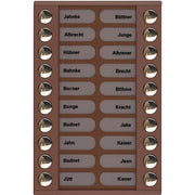 TCS Tür Control - Montageelement für Türstation Audioaußenstation 2-reihig PET20-EB/04 Erw.20 Tasten bronze