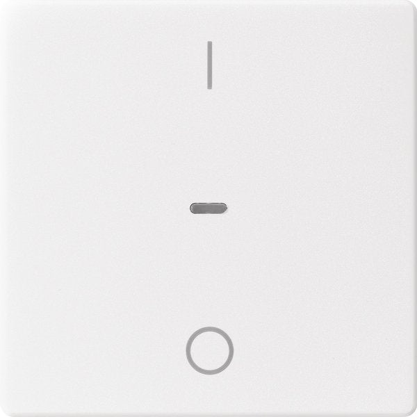 Berker - Abdeckung/Bedienelement für Installationsschalterprogramme Abdeckung Tastsensor-Modul 80962229 1-fach polarweiß