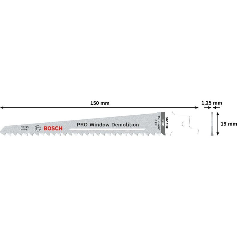 Bosch - Säbelsägeblatt PRO Window Demolition 2608656259 S611DF
