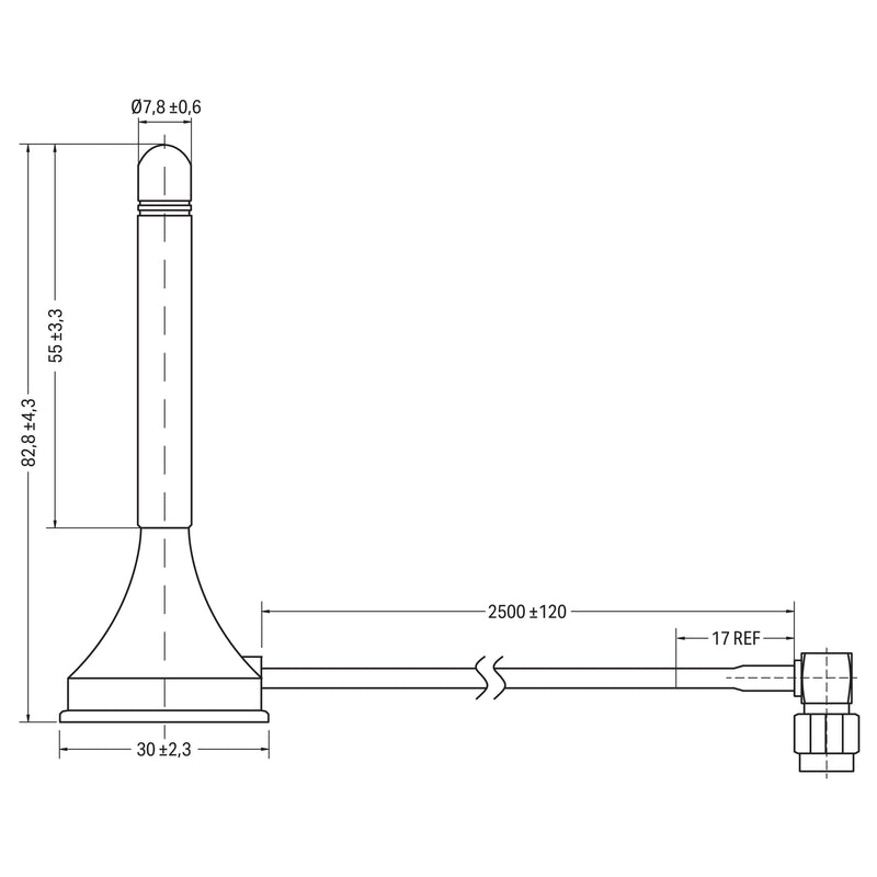 WAGO - Wireless Antenne Magnetfußantenne 758-975 LTE/ Bluetooth/ WLAN