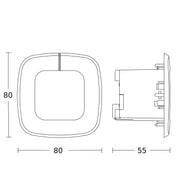 Steinel - Bewegungsmelder/Präsenzmelder komplett Präsenzmelder IR Quat SLIM 032951 XS COM1 WS DE