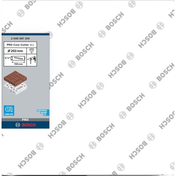 Bosch - Bohrkrone PRO Trockenbohrkrone, 202 2608587335 x 150 mm, G 1/2 Zoll