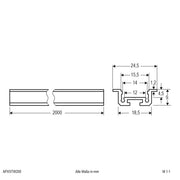 EVN Lichttechnik - Mechanisches Zubehör/Ersatzteile für Leuchten Aluminium Profil APXSTW200