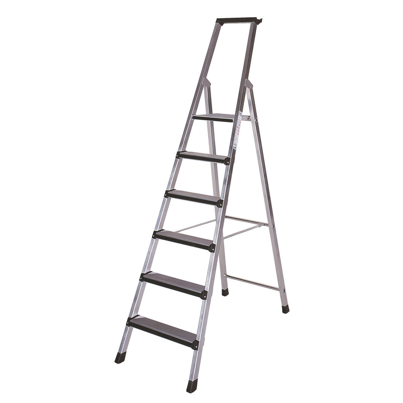 ILLER-LEITER - Stufenleiter Stufenstehleiter Alu elox. 48203 einseit.begehb. 3St