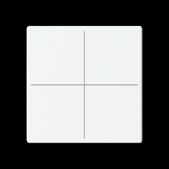 Busch-Jaeger - Bussystem-Tastwippe Abdeckung, 4-fach LFW/A.4.63.11-884 für Keypad