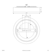 EVN Lichttechnik - Decken-/Wandleuchte LED-Anbauleuchte IP54 R40250125 3000K, 4000K, 5700K
