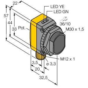 Turck - Lichttaster energetisch Opto Sensor QS30DQ Lichttaster