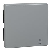 Merten - Abdeckung/Bedienelement für Installationsschalterprogramme Wippe Klingel alu MEG3305-0460 Wech/Kreuz/Tast/Ein