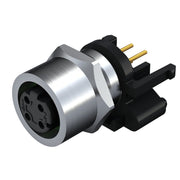 Weidmüller - Rundsteckverbinder, Einbau (PCB) Stecker SAIE-M12BB-4-F10TL M12 − 10 Stück