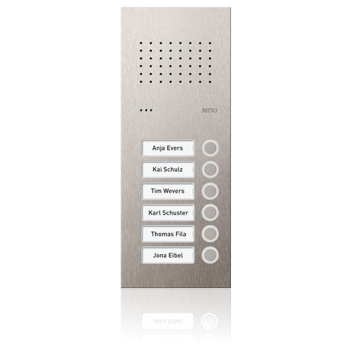 Ritto - Türstation für Türkommunikation Türstation Pur Edelstahl RGE1810625 Acero Audio, 6WE