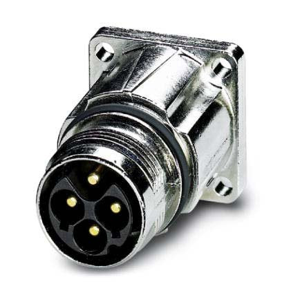 Phoenix Contact - Rundsteckverbinder, feldkonfektionierbar (Industriesteckverbinder) Gerätesteckverbinder ST-5EP1N8AW400S Vorderwand