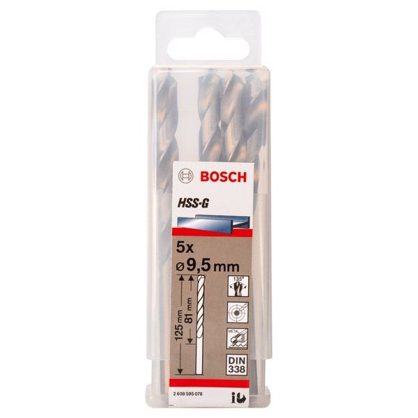 Bosch - Bohrer PRO Metal HSS-G 2608595076 Spiralbohrer 9,5 x