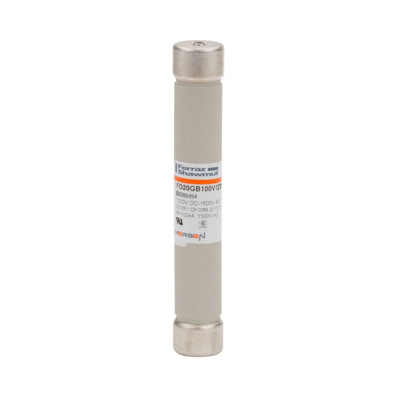 Mersen - Zylindrische Sicherung Sicherungseinsatz zylindr. FD20GB100V12T gR 20x127 12A − 10 Stück