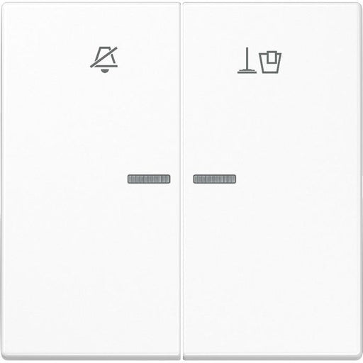 Jung - Abdeckung/Bedienelement für Installationsschalterprogramme Hotelwippe Innenstelle LS RU KO5 M WW n.stören,Zimmer aufr