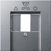 Gira - Einsatz/Abdeckung für Kommunikationstechnik Zentralplatte TDO alu 026026 System55