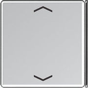 Jung - Abdeckung/Bedienelement für Installationsschalterprogramme Taste 4-fach alu A 404 TSAP AL 23 mit Symbolen − 1 Stück