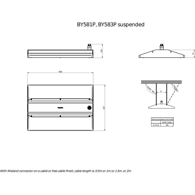 Philips Lighting - Hallen-Reflektorleuchte LED-Hallenleuchte BY581P 250 #59416600 4000K, DIA