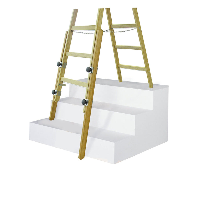 ILLER-LEITER - Zubehör/Ersatzteile für Leiter/Gerüst Holz Verlängerungsschenkel 1154 f.Stehleiter m.4 Spr  − 1 Stück