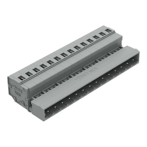 WAGO - Kabelsteckverbinder für Leiterplattensteckverbinder 1-Leiter-Stiftleiste 231-614/018-000 CAGECLAMP,2,5mm²,gr − 25 Stück