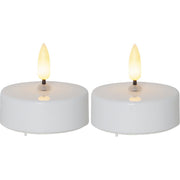 Star Trading - Festbeleuchtung LED-Teelicht 2er-Set 063-06 5,5x5,8cm, weiß