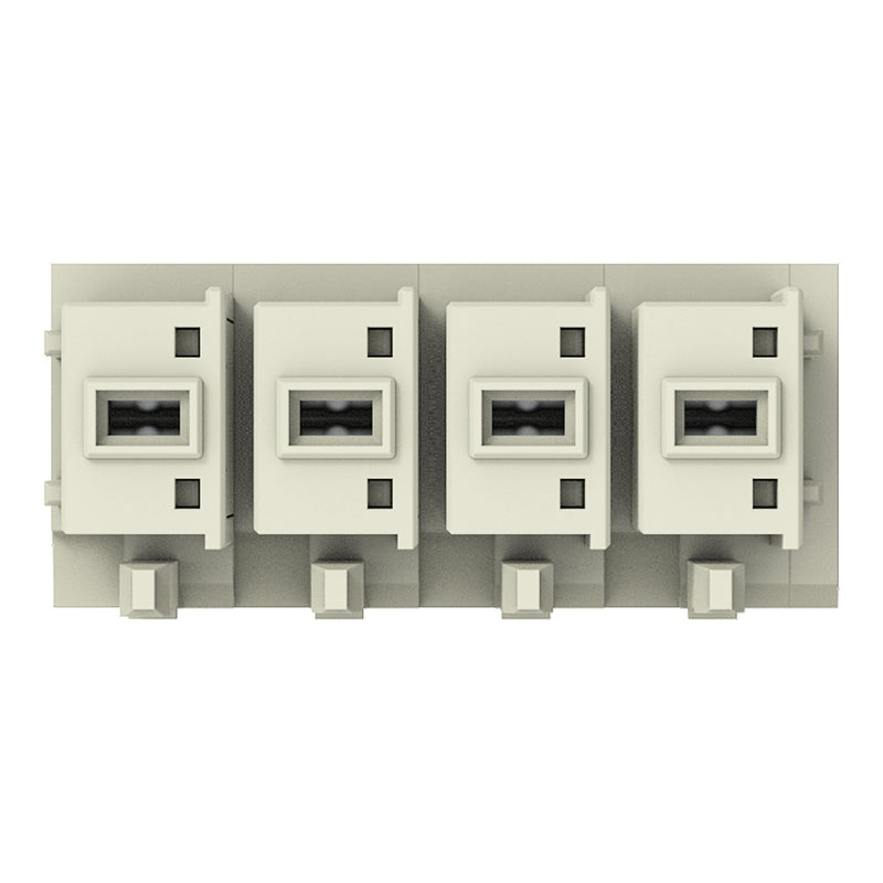 WAGO GmbH & Co. KG - Leiterplattensteckverbinder THT-Federleiste gerade 831-3504 Maß 7,62mm,lgr − 24 Stück