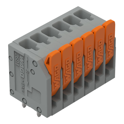WAGO - Leiterplattenklemme 2601-3106 1,5mm²,gr − 80 Stück