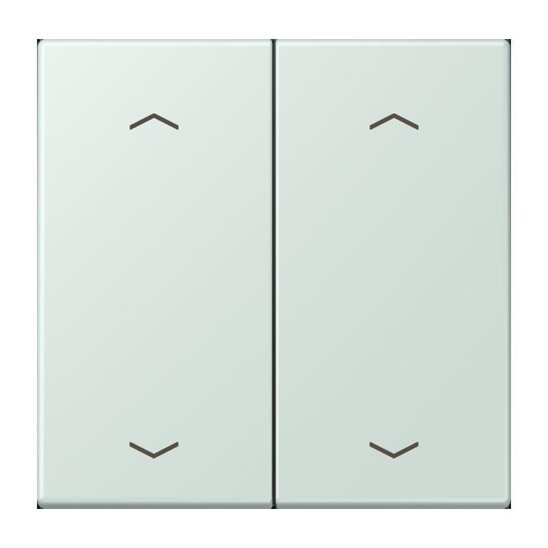 Jung - Abdeckung/Bedienelement für Installationsschalterprogramme Wippe mit Pfeilsymbolen LC 102 P 215 ceruleen pale